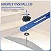 Zihvfzu Stair Tread Template Tool, 11- to 60-in. Length Stair Tread Jig for Accurately Measuring Angle and Length, Adjustable Measurement Ruler, Shelf Scribe Layout Tool for Stairs, Shelf, and Cutting