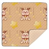 Alfombra de juego de bebé antideslizante de Navidad con perro grande para el suelo, 1 pieza, alfombrilla de gimnasio para bebés, 127 cm x 127 cm