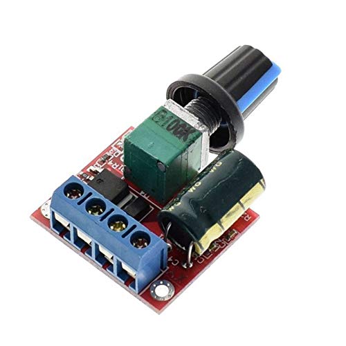 Techtonics Mini PWM DC Motor Controller Adjustable Speed Controller Regulation Switch 5A Ultra small LED dimmer with Speed Control Knob works with 3V,6V, 12V, 24V,35V (B08RDYY28Y) Amazon Price History, Amazon Price Tracker
