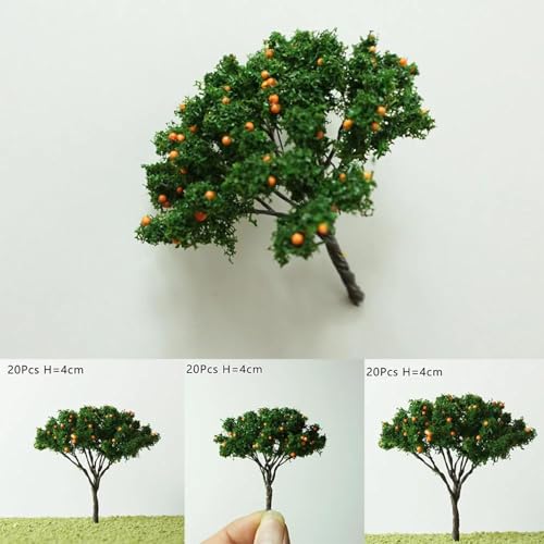 Arbres miniatures de 4cm pour maquette et table de sable | Lot de 20