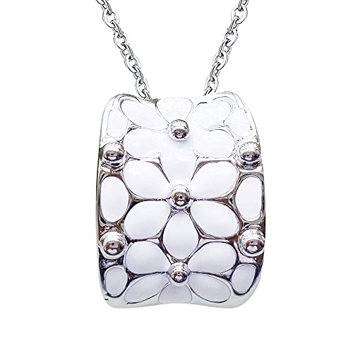 Navachi 18k Gold Plated Square Rainbow Enamel Pendant Necklace 16