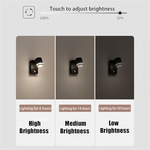 Lámpara de pared recargable que soluciona la falta de enchufes en habitaciones 2