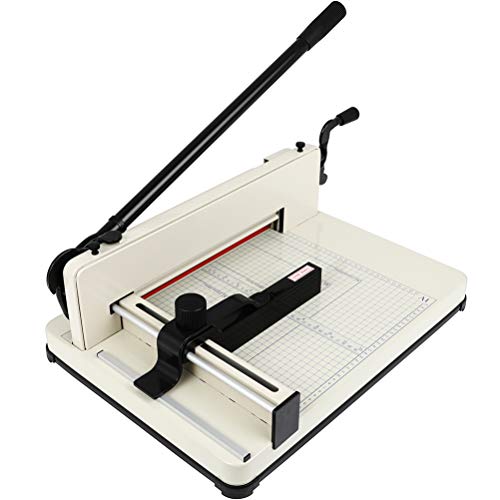 Paper Cutter 12 inch Heavy Duty A4 B5 A5 B6 B7 Commercial Paper Scrap Metal Base Guillotine Trimmer for Office Photocopy Printing Shop Commercial