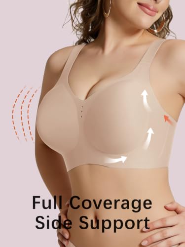 COCOMARTS Jelly Bras for Women No Underwire Full Coverage Push Up Bra XL - image 5