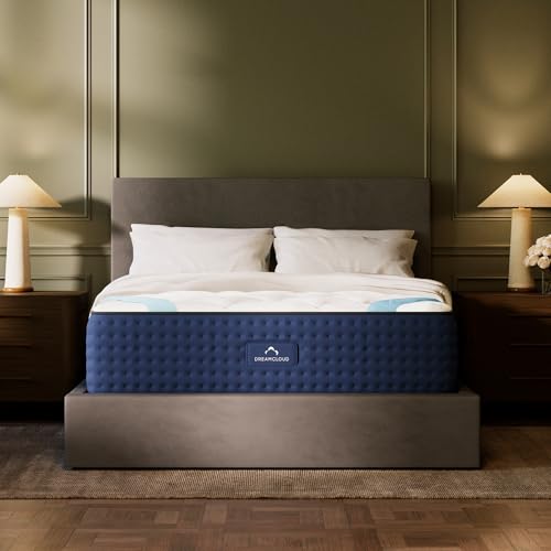 DreamCloud Premier 13' Queen Mattress - Luxury Hybrid Memory Foam...