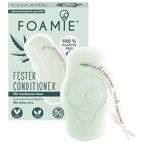 Foamie Aloe You Vera Much Conditioner Bar - All-Natural, Eco-Friendly, Plastic-Free, Cruelty-Free, Vegan for Dry & All Hair Types Cover
