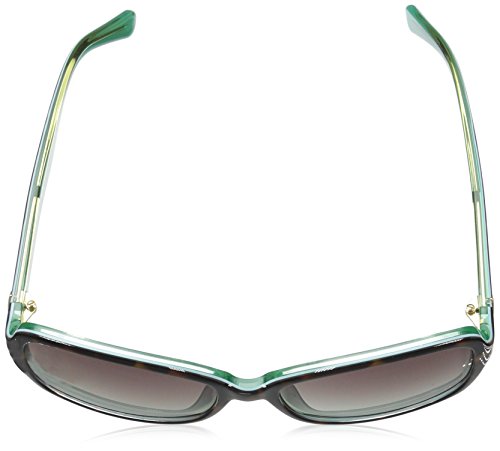 Kate Spade New York womens Ayleen Sunglasses, Havana Green/Gray Gradient Aqua, 56 mm US4