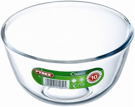 Pyrex Classic 0.5L Bowl - Pyrex glass is hygienic and will not absorb stains or odors Oven, microwave, freezer & dishwasher safe.