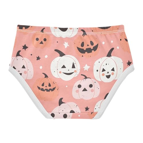 Cotton Toddler Girls Underwear Cute Pink Halloween Pumpkins Panties for Girl Durable Briefs Kids Undies 2t2