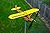 Thyggzjbs Piper J3 Cub Airplane Weathervane,3D Unique and Magical Metal Windmill Outdoor Wind Sculpture Kinetic Sculpture for Yard/Garden/Decor Decoration,Gifts for Flight Lovers