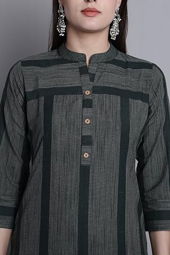 Image of Merira Women's Cotton Solid Regular Dress Shirt