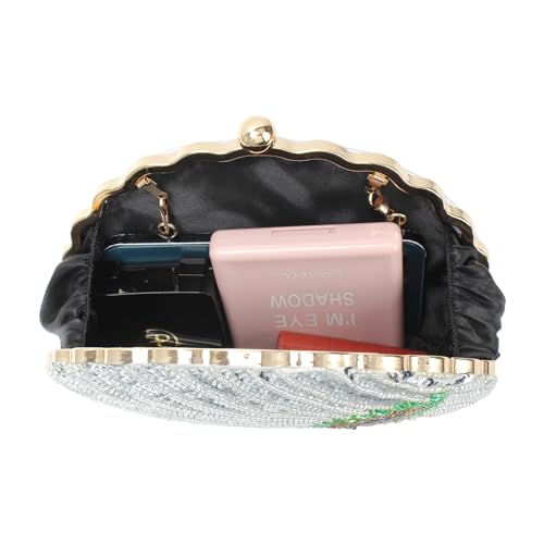 Image of Women Seashell Evening Bag Purse Mermaid Chain Strap Clutch Handbag Shoulder Bag | Seashell