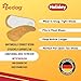 Pedag Holiday | 3/4 Length Sheepskin Orthotic Inserts | Handmade in Germany | Arch Support | Metatarsal Pad | Heel Cushion | Fits Low Profile Tight Shoes | Tan | 1 Pair | US Men 11 / EU 44