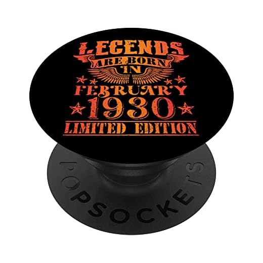 Cumpleaños Febrero 1930 Edición Limitada Regalo February PopSockets PopGrip Intercambiable