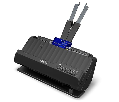 Epson Wi-Fi Scanner ES-C320W, kompakter A4 Business Scanner mit geringem Stromverbrauch, Duplex-Einzugscanner mit vielseitiger Medienverarbeitung, schwarz – Bild 3