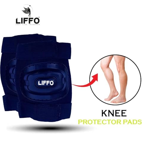Image of Liffo Skating Guard Skating Kit Protective Skating Guard Kit for Skating, Cycling, Running for Kids,Boys,Girls,Men & Women (HSG) (Black, S)