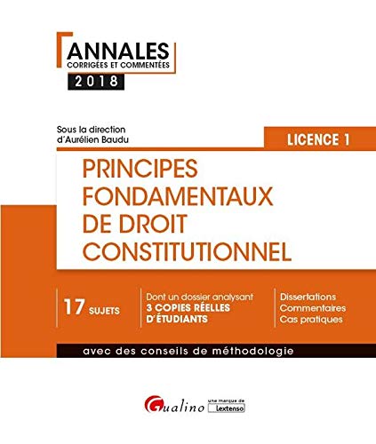Principes fondamentaux de droit constitutionnel : Semestre 1