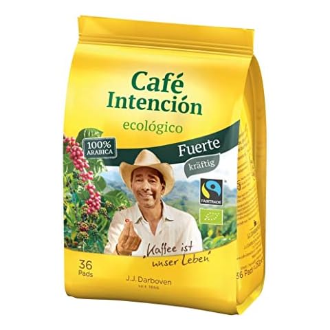 Café Intención ecológico Fuerte Kaffeepads 6x 36 Stück Vorteilspack -Bio Cover