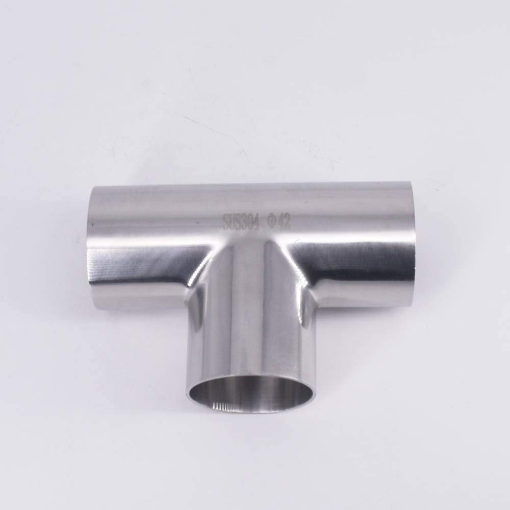 Conector de acero inoxidable, soldadura a tope de diámetro exterior de tubería, estándar DIN Conector de soldadura a tope de diámetro exterior de tubería de 14 mm-104 mm Conector de 3 vías Accesorio d