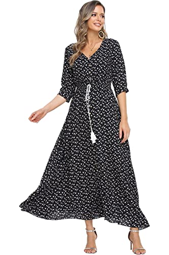 Image of Casual Summer Dresses for Women 2026 Maxi Dress Flowy Bohemian Beach Party