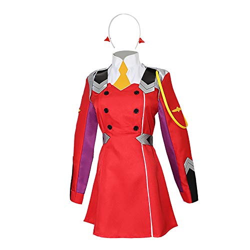 Darling in The Franxx Disfraces de Cosplay Zero Two Traje de Cosplay Uniforme Halloween Carnaval Juego Fiesta Disfraz Conjunto Completo Regalo Cover