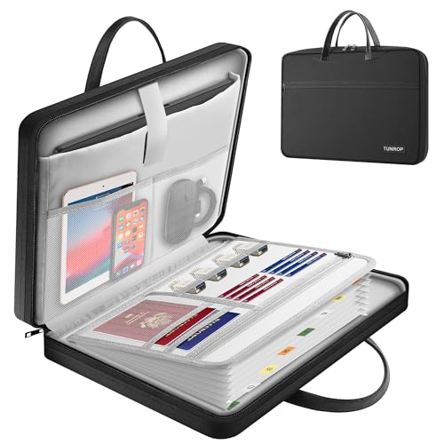 TUNROP Laptop Bag with Accordion Organizer