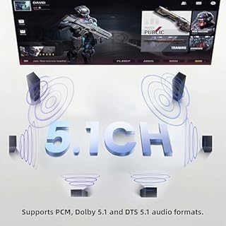 HDMI ARC/eARC Audio Extractor,192KHz HDMI eARC/ARC Audio Adapter Converter Splitter to Optical TOSLINK SPDIF + Coaxial and Analog 3.5mm Stereo for Soundbar HDTV Speaker Amplifier Headphones