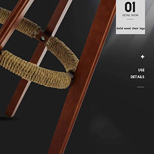 Straw Bar Stool, Bar Stools Counter Height Adjustable Bar Chairs With Back Barstools Pu Leather Swivel Bar Stool Kitchen Counter Stools Dining Chairs (Color : Red) #TOP4