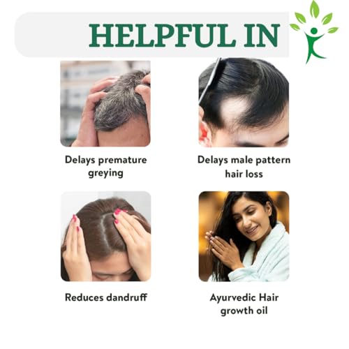 Image of Fine & Natural Hair Oil | Fan Herbals Ayurvedic Hair Oil - Advanced Herbal Repair Blend - Reduces Hair Fall & Premature Greying | Deeply Nourishes Scalp for Strong, Silky Hair | Boosts Hair Growth & Restores Natural Shine | 100ml