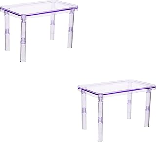 Didiseaon 2 Peças Plataforma De Hamster Gaiola Gerbil Pequenos Animais Suporte Plataforma Estável Cama De Hamster Casa De Hamster Gaiola De Plástico Plataforma De Jogo Gaiola De Hamster