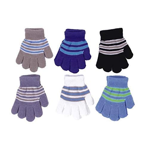Fab infinity Boys I Girls Winter Woolen Multicolor Gloves Pack Of 6 For Age- 3-5 Years