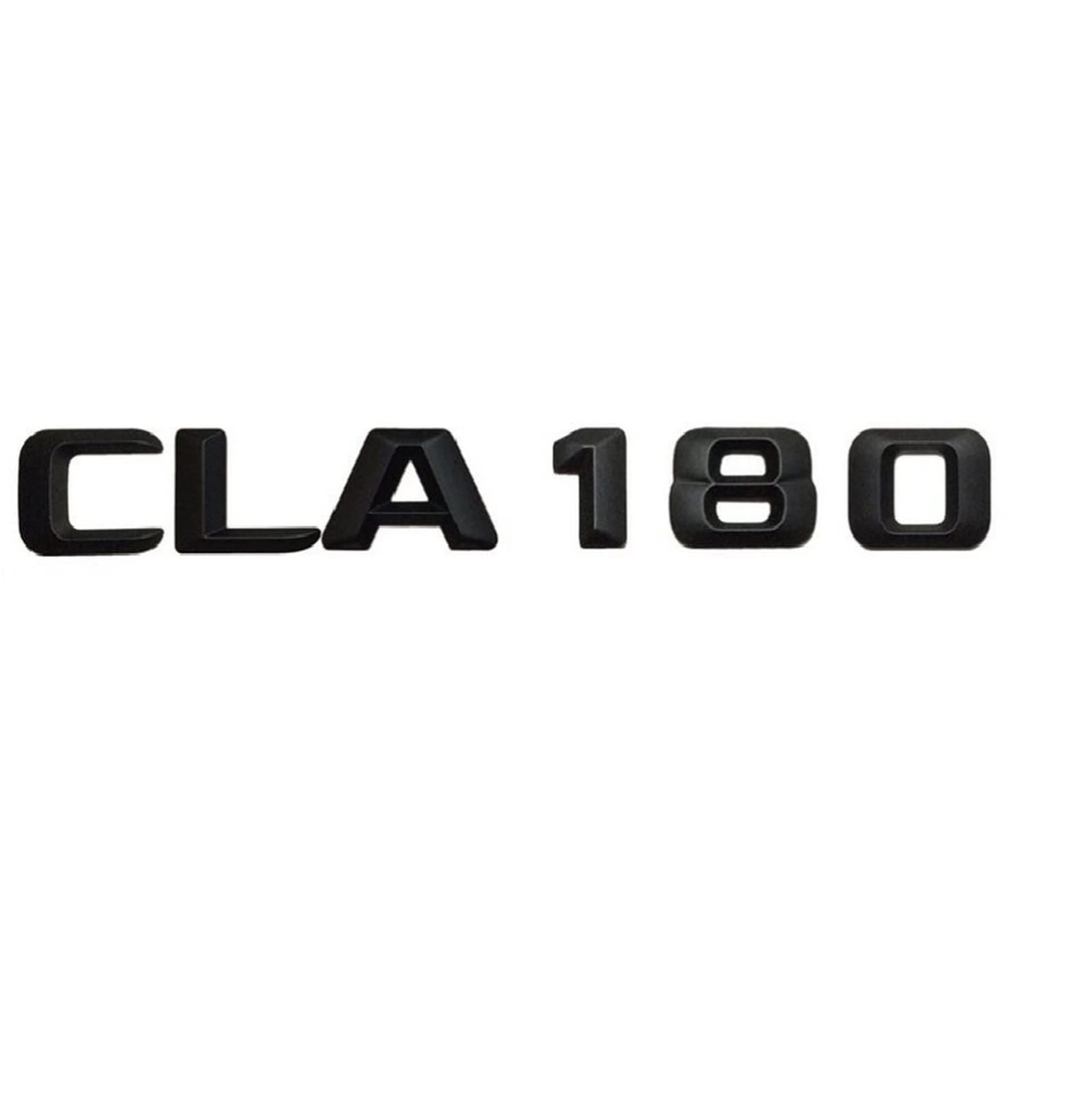 TVAAGHBCBR Matt Black ABS CLA 180" Car Trunk Rear Letters Words Number Badge Emblem Decal Sticker Fit For Mercedes Benz CLA Class CLA180
