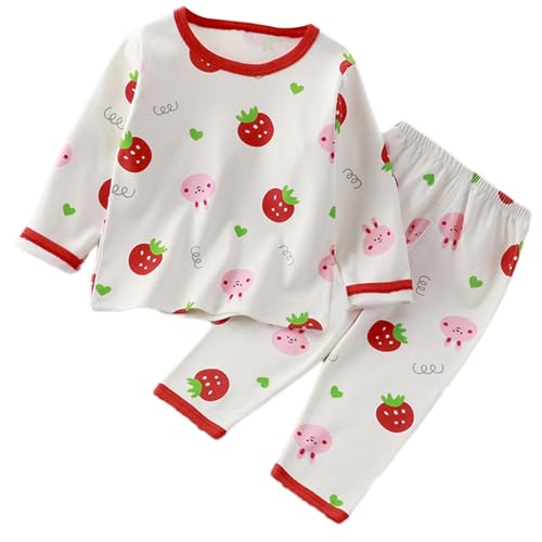 Kids 2 Piece 𝐏ajamas Toddler Boys Girls Dinosaur 𝐏𝐣𝐬 Long Sleeve Cotton 𝐒leepwear Cute Bunny Animals Graphic