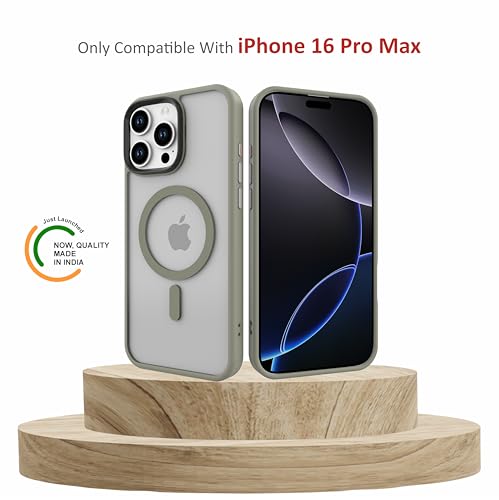 Image of for iPhone Case 16 Pro Max, [Anti-Yellowing Technology] [Military Grade Drop Protection] Shockproof Slim Hybrid Phone Case for iPhone 16 Pro Max - Grey