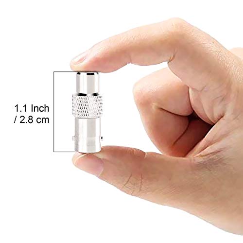 Adaptador Conector BNC Macho a RCA Hembra 10 unidades miniatura 2