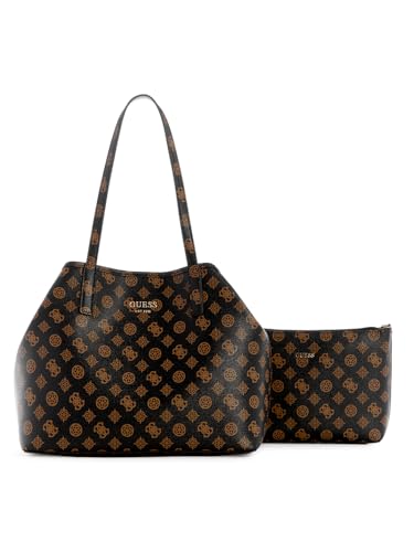 GUESS Vikky Tote, Bolsa Unisex Adulto, marrón,...