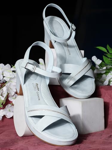 Image of Bata Comfit 6619 Chiara Light Blue Sandal Shoes for Women | Perfect for Casual and Formal Occasions |Durable | Lightweight | Comfortable