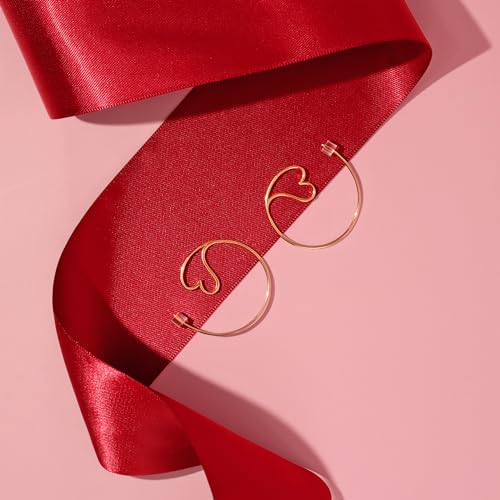 Boma Jewelry Sterling Silver Amore Heart Pull Through Hoop Earrings3