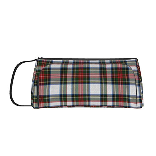 Pencil PouchColorful Stewart Dress Tartan Plaid Pencil Case Canvas Pen Marker Holder Makeup Bag with Double Zipper Durable Students Stationery Organizer Bag for SchoolOffice Supplies