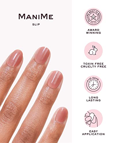 Manime Gel Nail Wraps (Slip) | Fully Cured Gel Polish Nail Strips | Long Lasting At-Home Salon-Quality Manicure | No Uv Lamp Required | 18Pc Set, Includes Nail File, Prep Pad, Mani Stick #TOP5