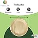 Charity Leaf Disposable Palm Leaf 9" Round Plates (50 pieces) Bamboo Like Serving Platters, Disposable Boards, Eco-Friendly Dinnerware For Weddings, Catering, Events 3