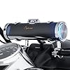 GoHawk Motorcycle Bluetooth Speakers | 6-Speaker Waterproof Stereo System w/Built-in Amplifier | Aluminum Sound bar Music Player w/FM Radio USB LED | Great for Harley Touring (RD88-S Chrome)