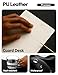 YSAGi Leather Desk Protector, Office Mat, Large Mouse Mat, Non-Slip PU Leather Blotter, Laptop Desk Mat, Waterproof Writing Pad for Office and Home (Black, 31.5