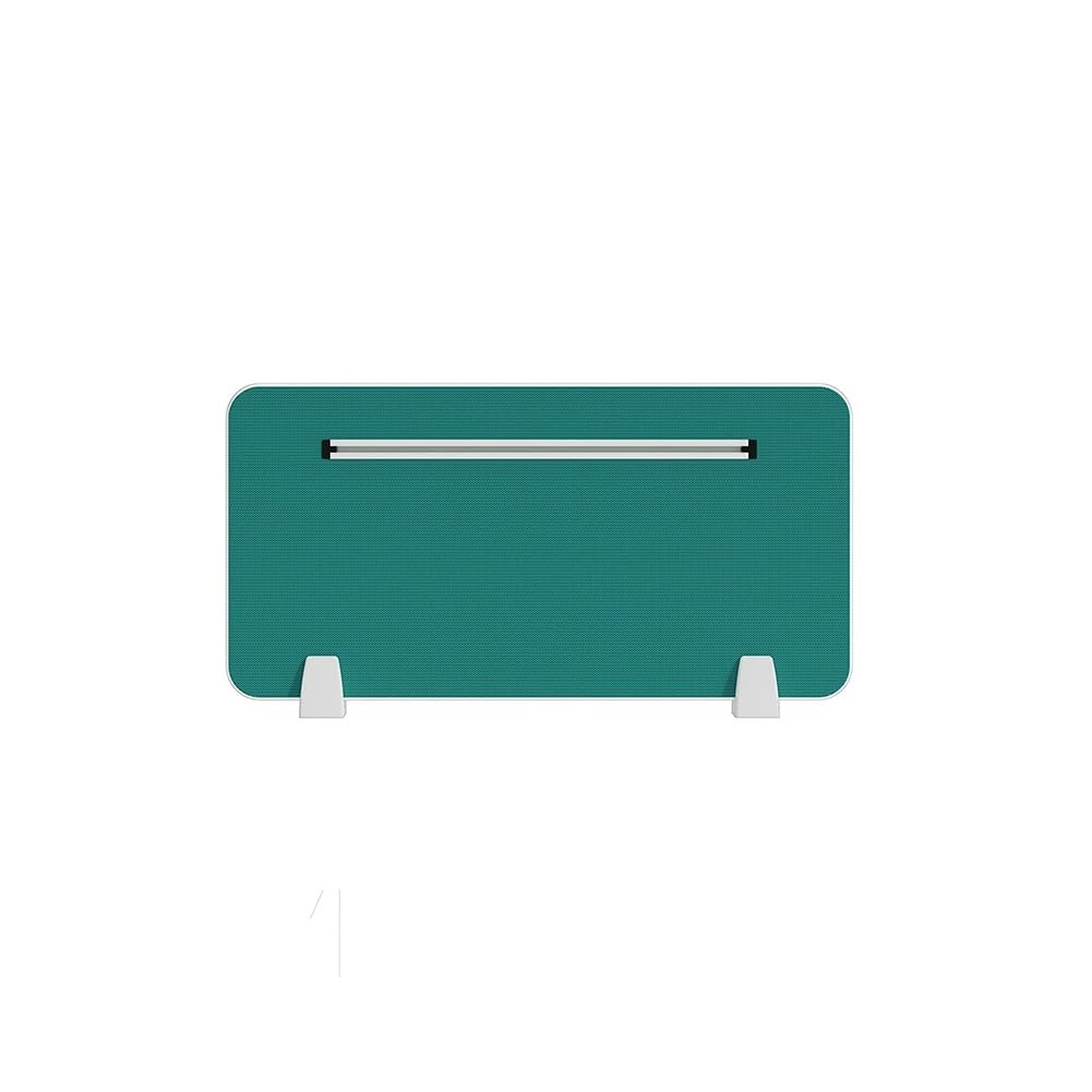 Panel de privacidad para escritorio, con ranura para tarjetas, reduce el ruido y las distracciones visuales, ideal para recepción de estudiantes, oficina, color verde, 30 x 120 cm