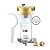 Waterdrop Mega Spin Down Sediment Filter, Reusable Whole House Water Filter System, Backwash Sediment Water Filter Double System 100 Micron+5 Micron PP Filter, BPA Free, 1" MNPT + 3/4" FNPT