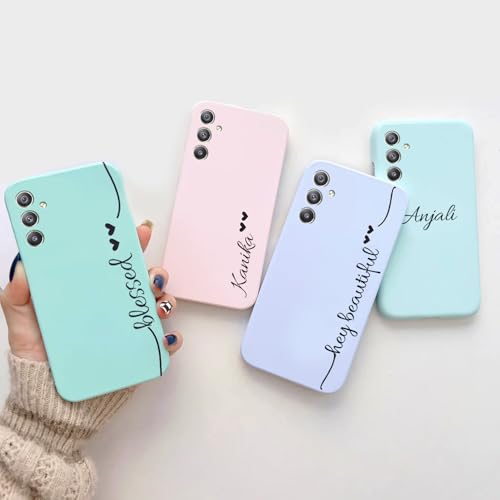 Image of COLORflow Polycarbonate Back Cover Case Compatible With Samsung A34 5G|Solid Color Customized Back Cover Compatible With Samsung Galaxy A34 5G,Assorted