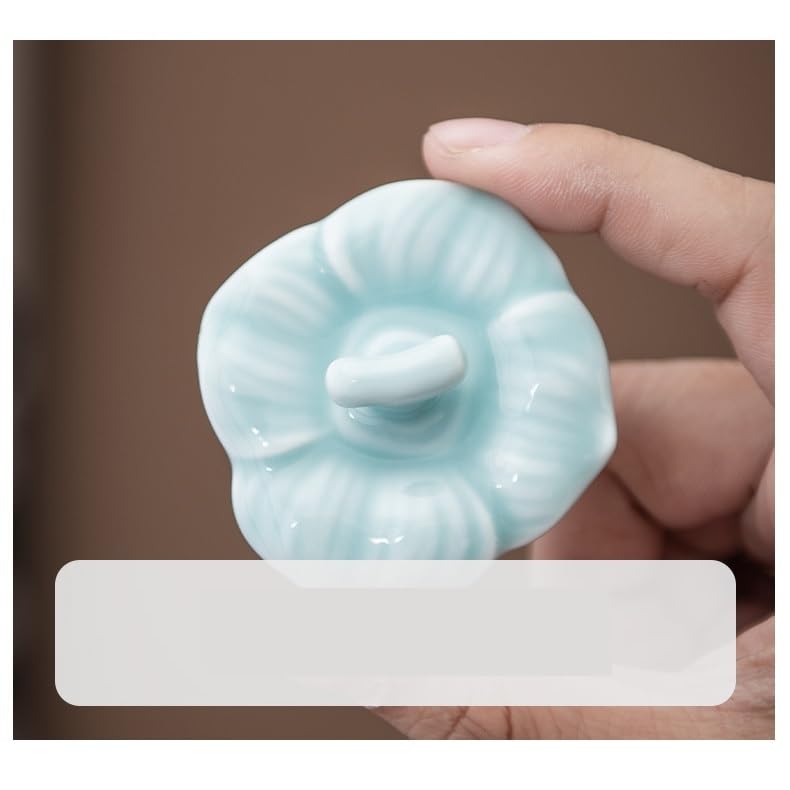 HLTYGWX Zuckerdose Teedose Keramik Kleine versiegelte Dose Pu'er Schwarz- und Grüntee-Aufbewahrungsdose Tragbare Teedose Teekanister