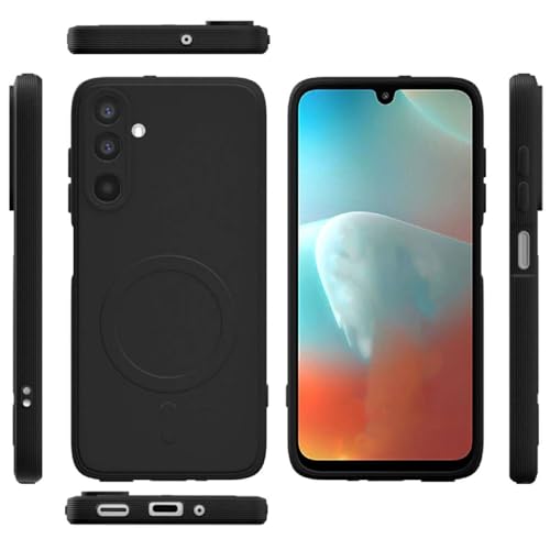 Image of Back Cover | MagFit Ring Design (Non-Magnetic) | Shockproof Protection | Anti-Slip Grip | Raised Camera Edges | Slim Protective Case for Samsung Galaxy A17 5G / F17 5G / M17 5G (Matte Black)
