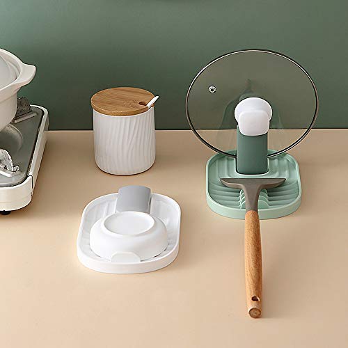 Multifunctional Spoon Rest, 2Pcs Foldable Pot Lid Holder Spoon Rest Pan Pot Cover Lid Rack Shelf Stand Holder For Stove Top Kitchen Gadgets Utensil Holder For Home Use Stove Spoon Rest #TOP3