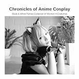 Chronicles of Anime Cosplay: Black & White Portrait Collection of Women in Costumes